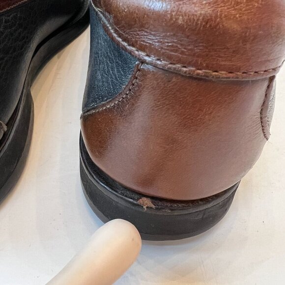 Allen‎ Edmonds Nashua Tassel Kiltie Leather Loafers Black Brown Shoes Mens 9.5 D main image 4